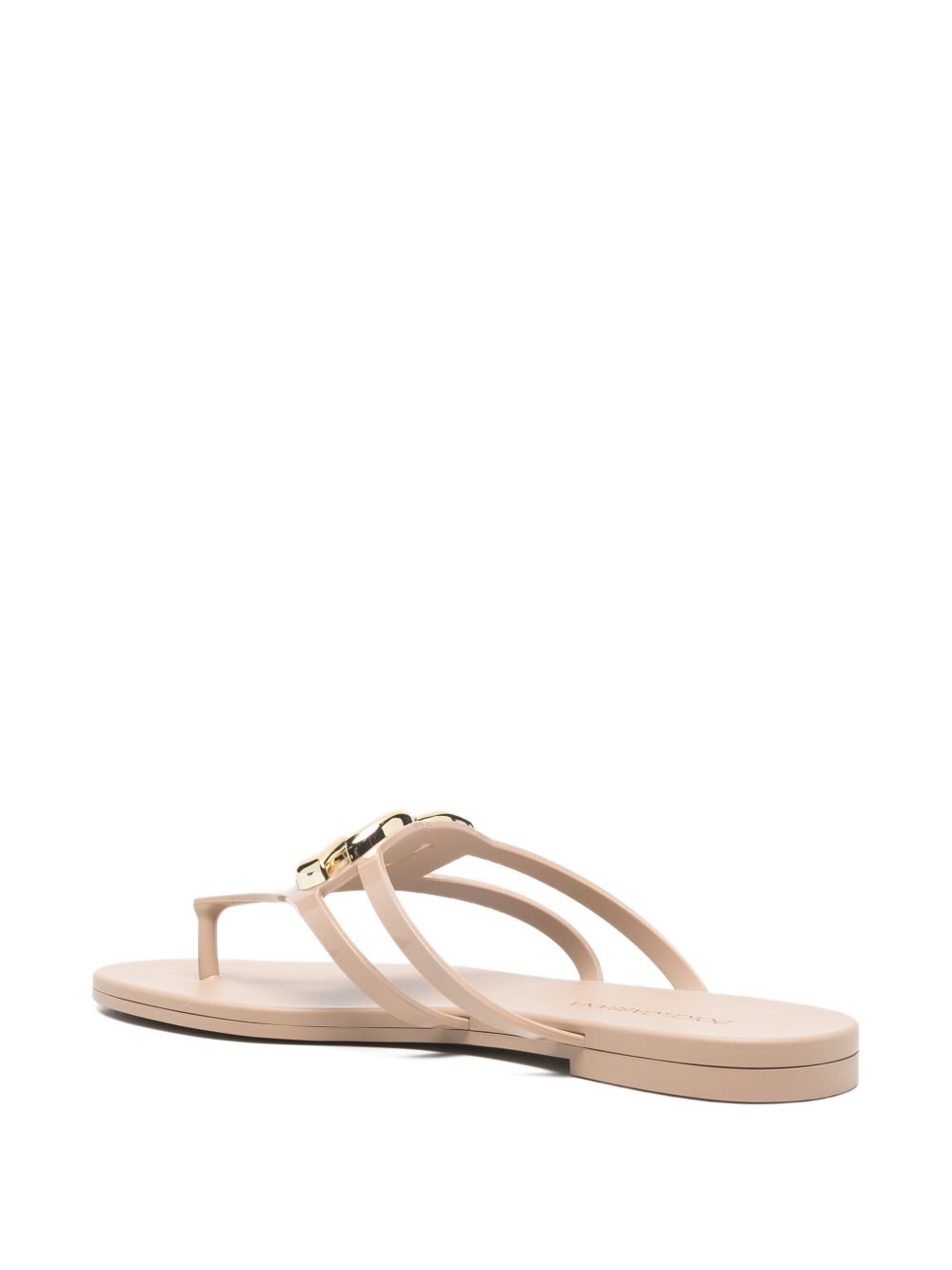 Dolce & Gabbana-DG thong sandal in cipria rubber