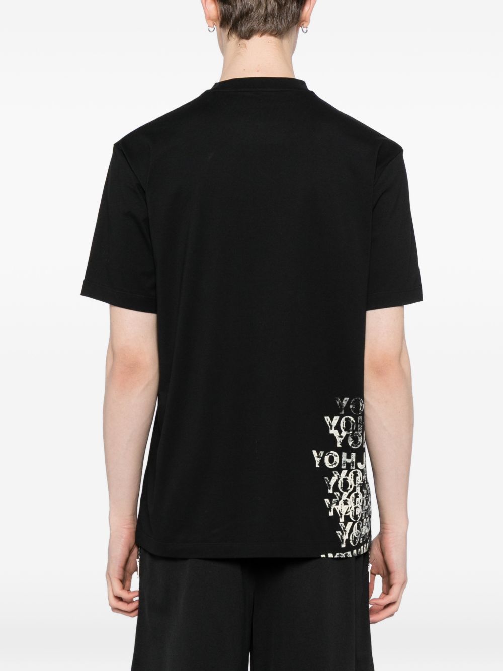 Y-3 Printed cotton t-shirt