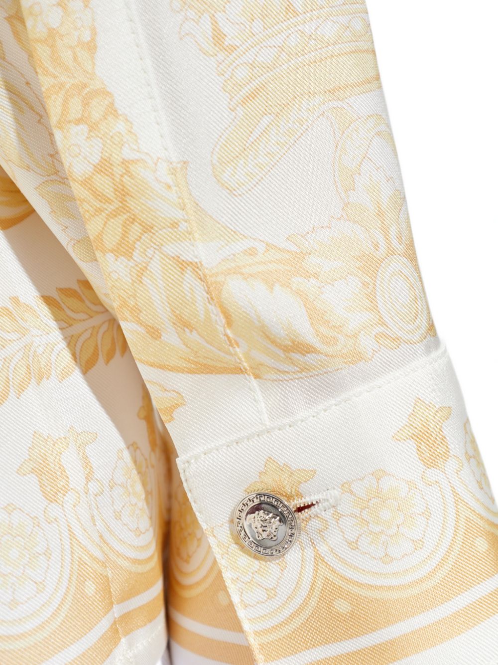 Versace Barocco print silk shirt