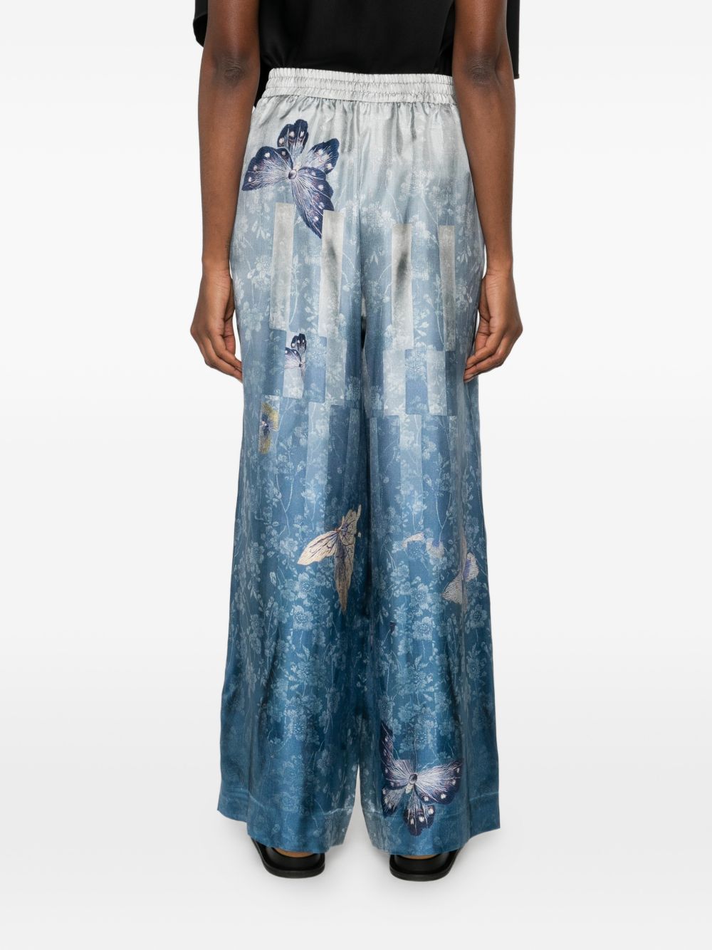 Pierre Louis Mascia Printed silk trousers