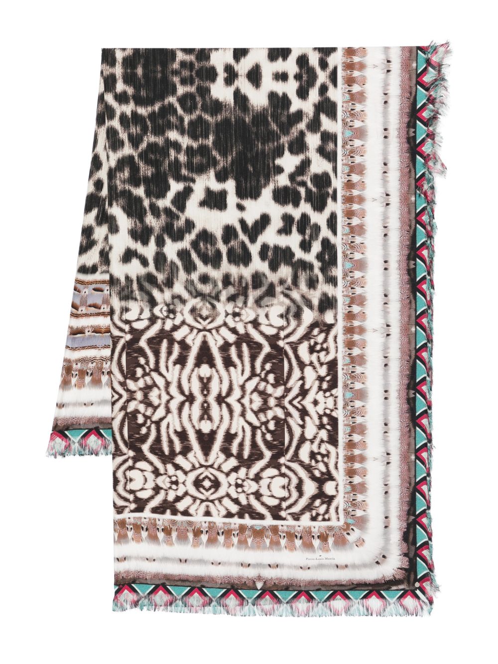 Pierre Louis Mascia Printed silk stole