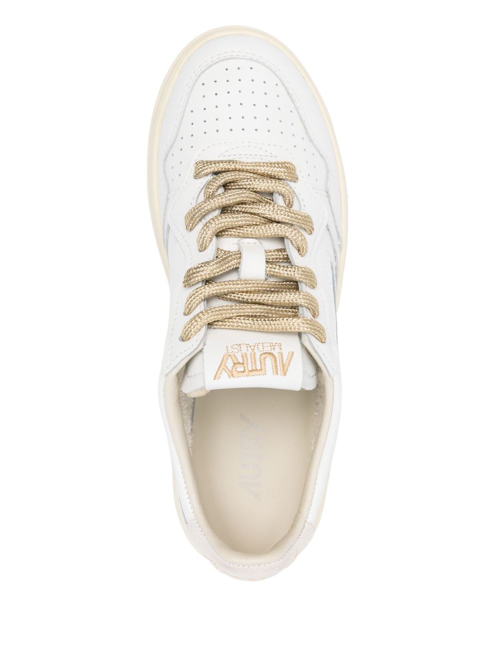 Autry MEDALIST LOW SNEAKERS IN WHITE LEATHER