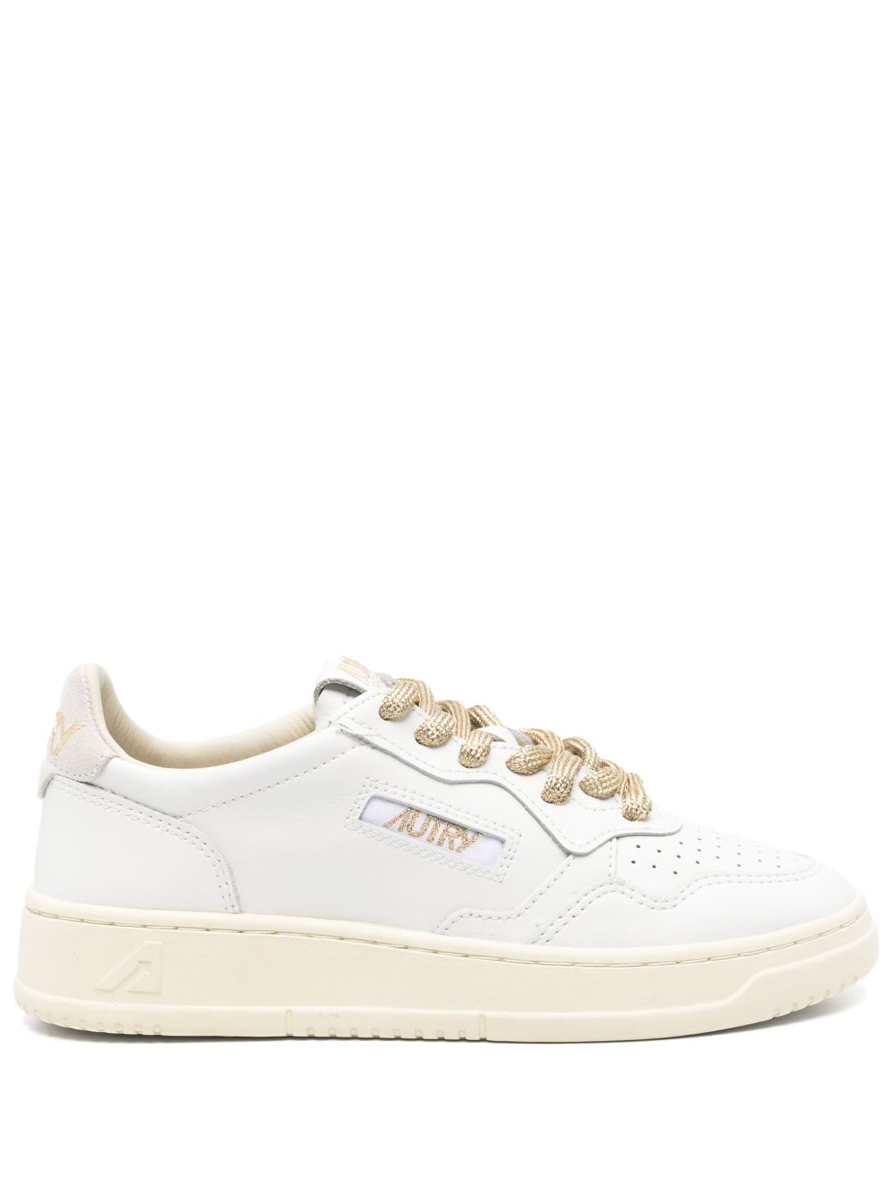 Autry MEDALIST LOW SNEAKERS IN WHITE LEATHER
