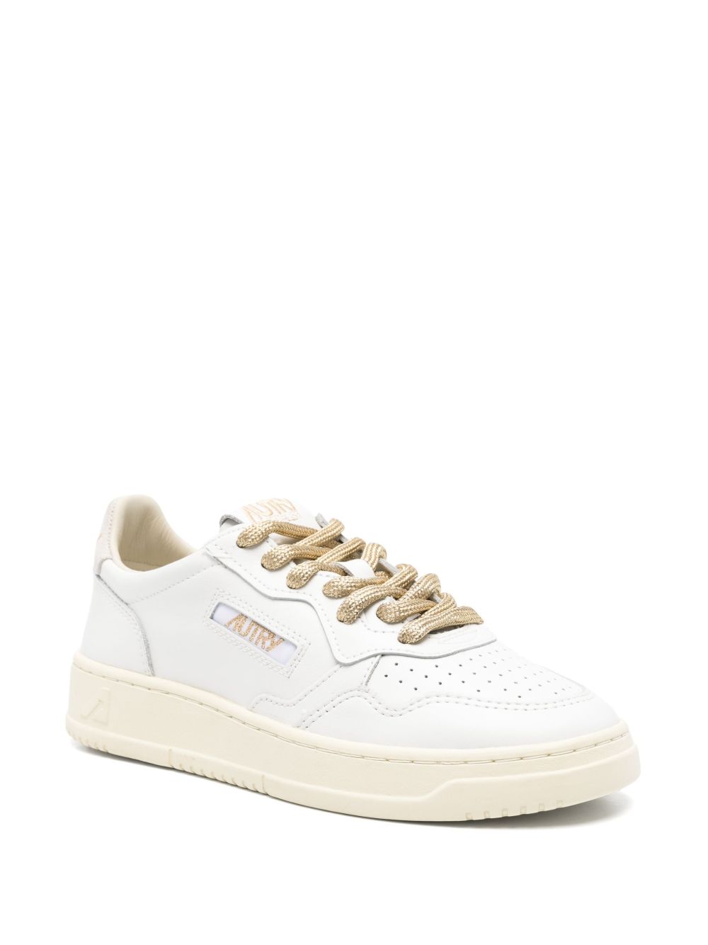 Autry MEDALIST LOW SNEAKERS IN WHITE LEATHER