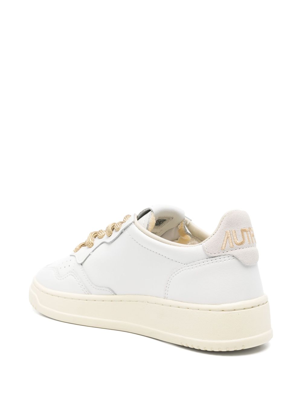Autry MEDALIST LOW SNEAKERS IN WHITE LEATHER