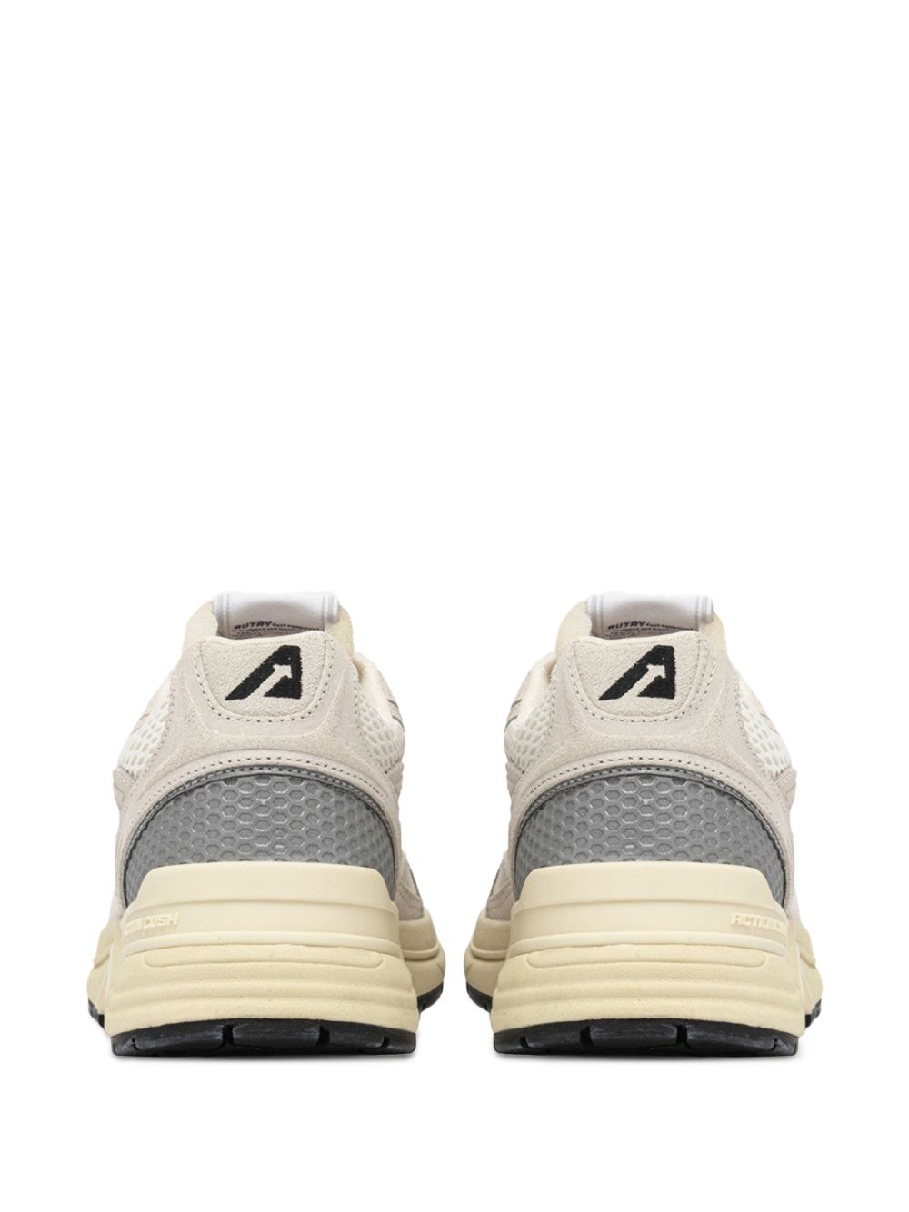 Autry HYPERWAY SNEAKERS IN WHITE AND SILVER MESH AND SUEDE