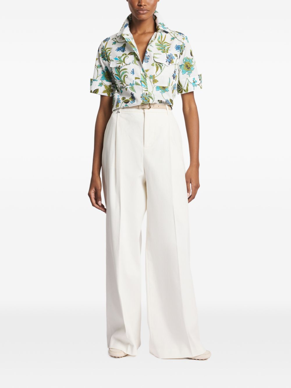 Fay Printed cotton shirt