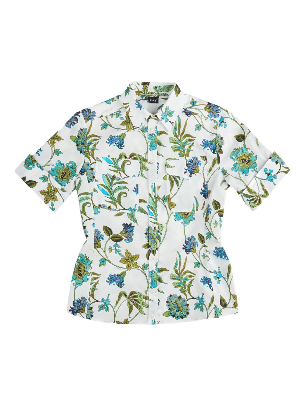 Fay Printed cotton shirt