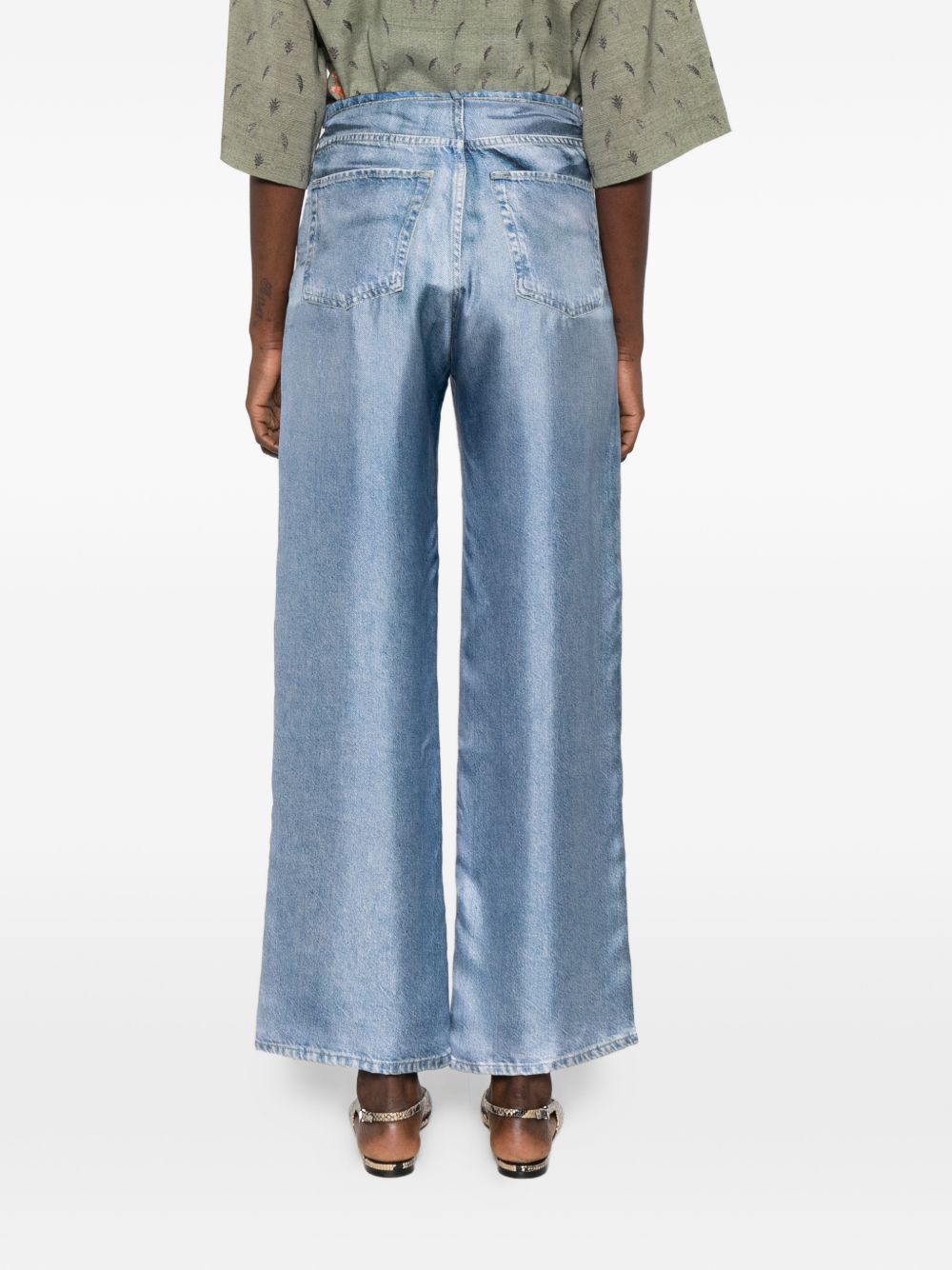 Pierre Louis Mascia Silk trousers