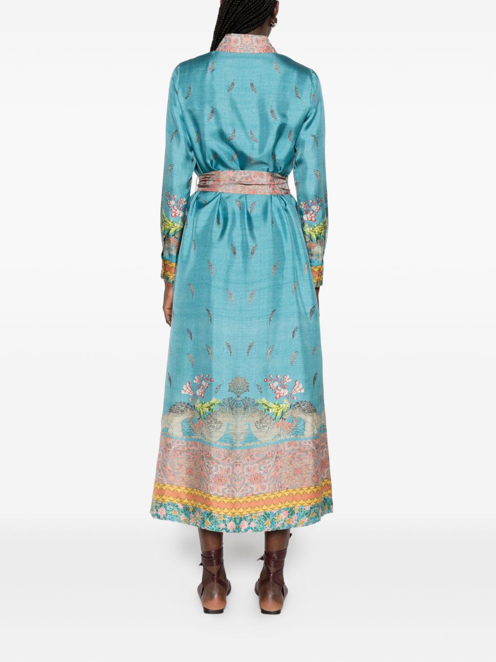 Pierre Louis Mascia Printed silk dress