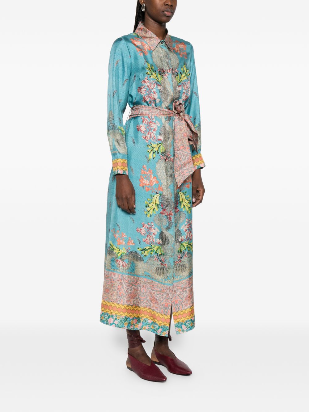 Pierre Louis Mascia Printed silk dress