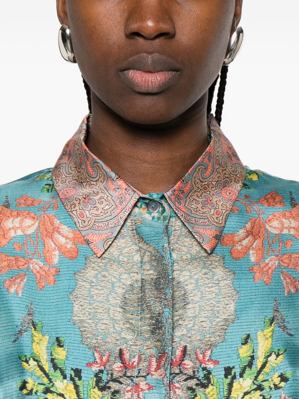 Pierre Louis Mascia Printed silk dress