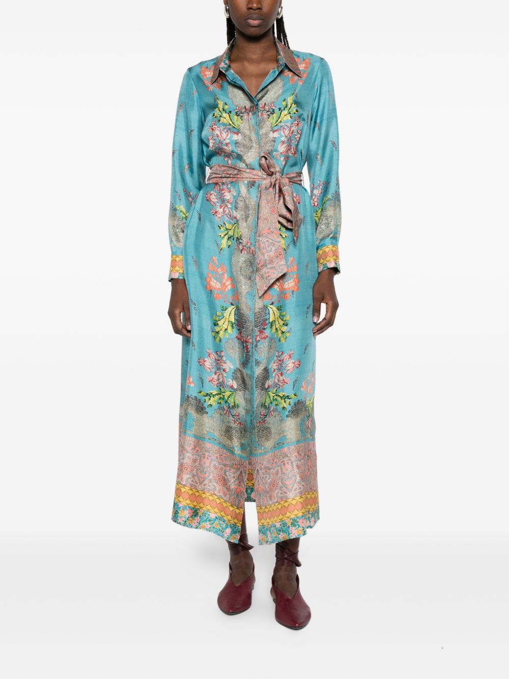 Pierre Louis Mascia Printed silk dress