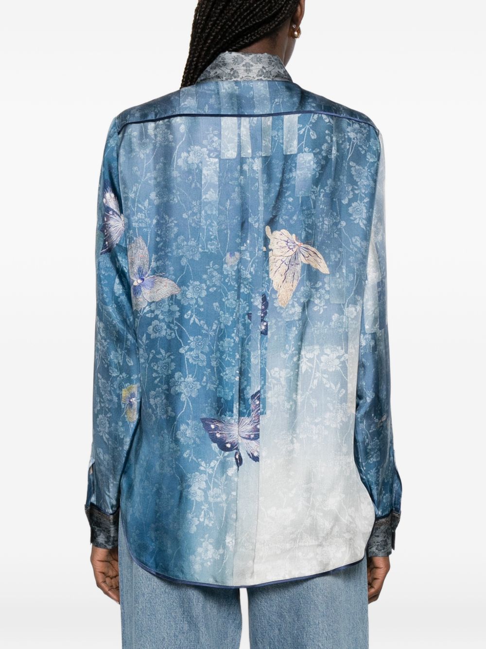 Pierre Louis Mascia Printed silk shirt