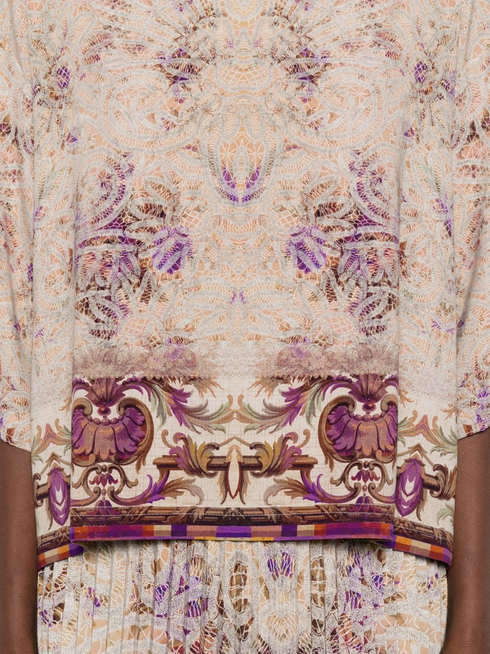 Pierre Louis Mascia Printed silk blouse