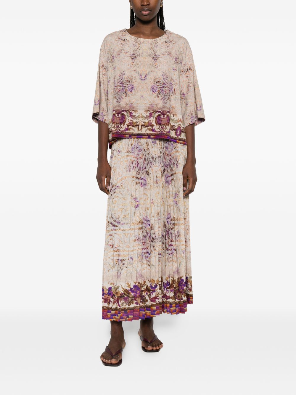 Pierre Louis Mascia Printed silk blouse