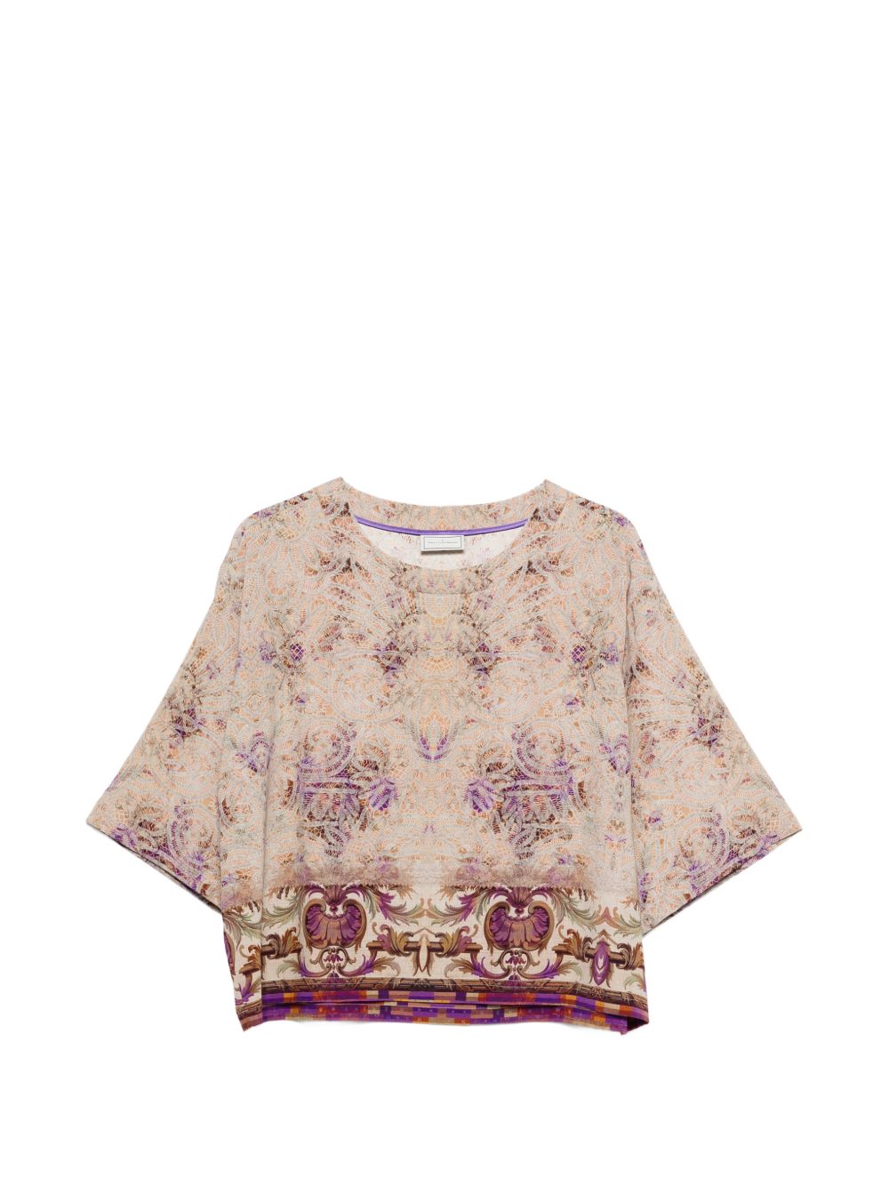 Pierre Louis Mascia Printed silk blouse