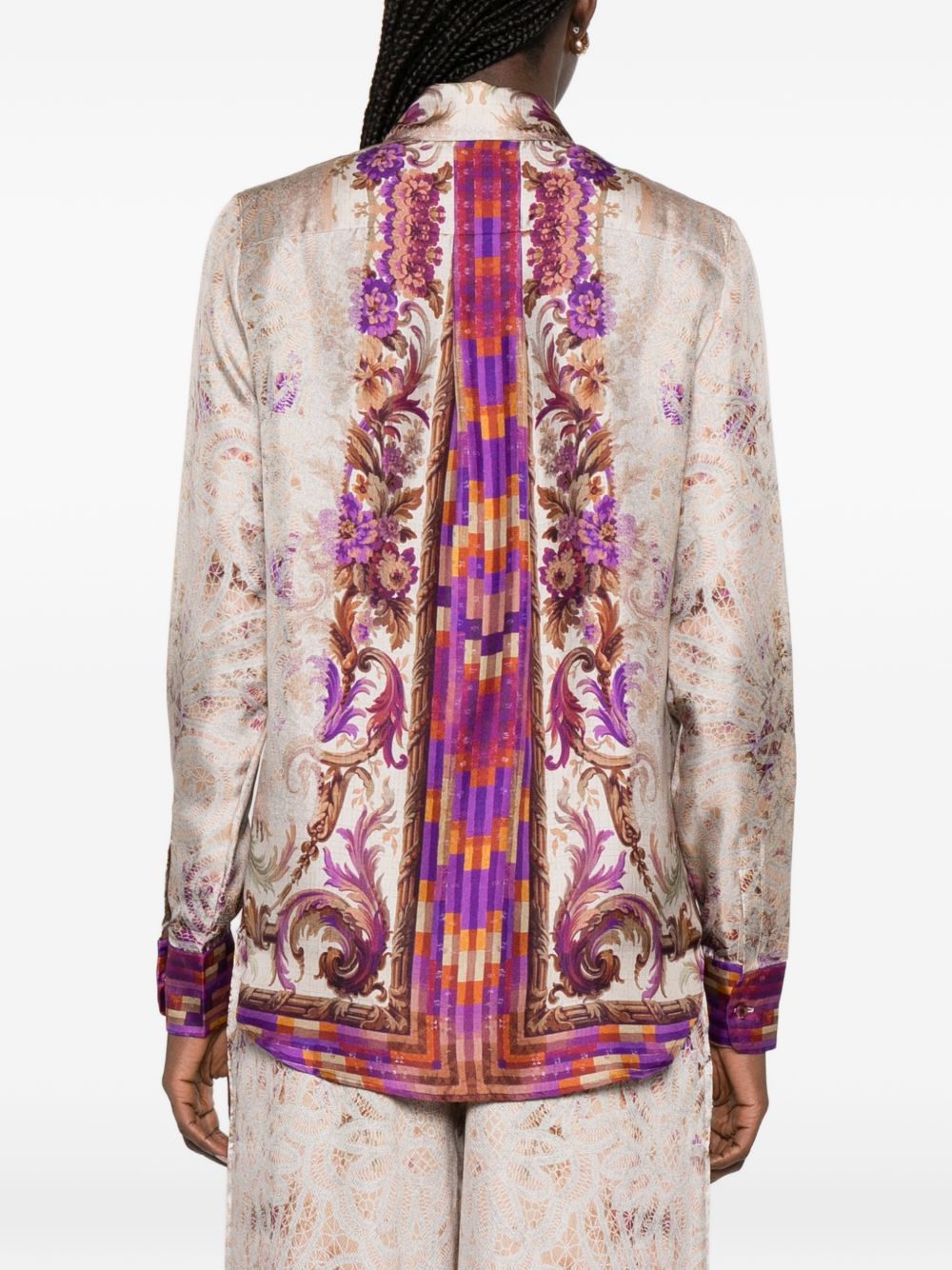 Pierre Louis Mascia Printed silk shirt