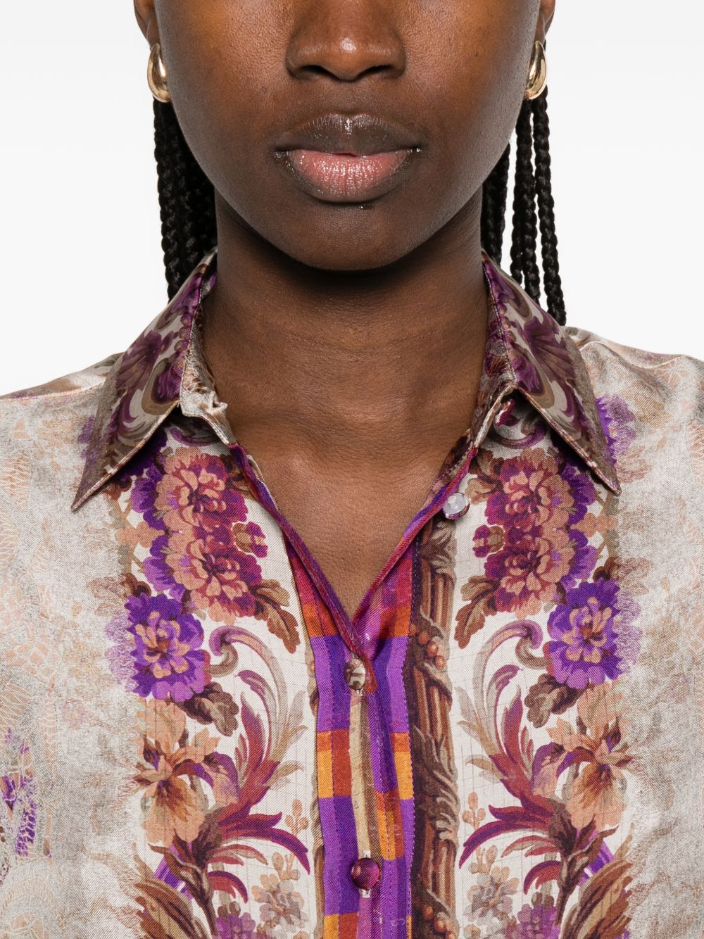 Pierre Louis Mascia Printed silk shirt