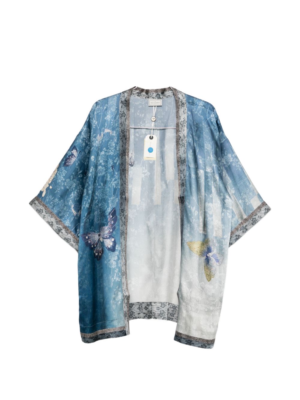 Pierre Louis Mascia Printed silk kimono