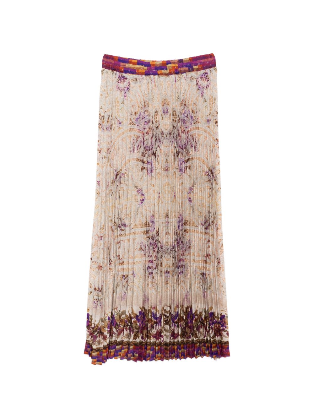 Pierre Louis Mascia Printed silk skirt