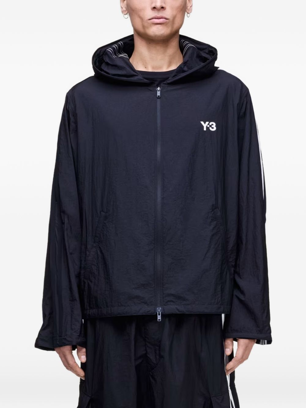 Y-3 Logo zipped hoodie