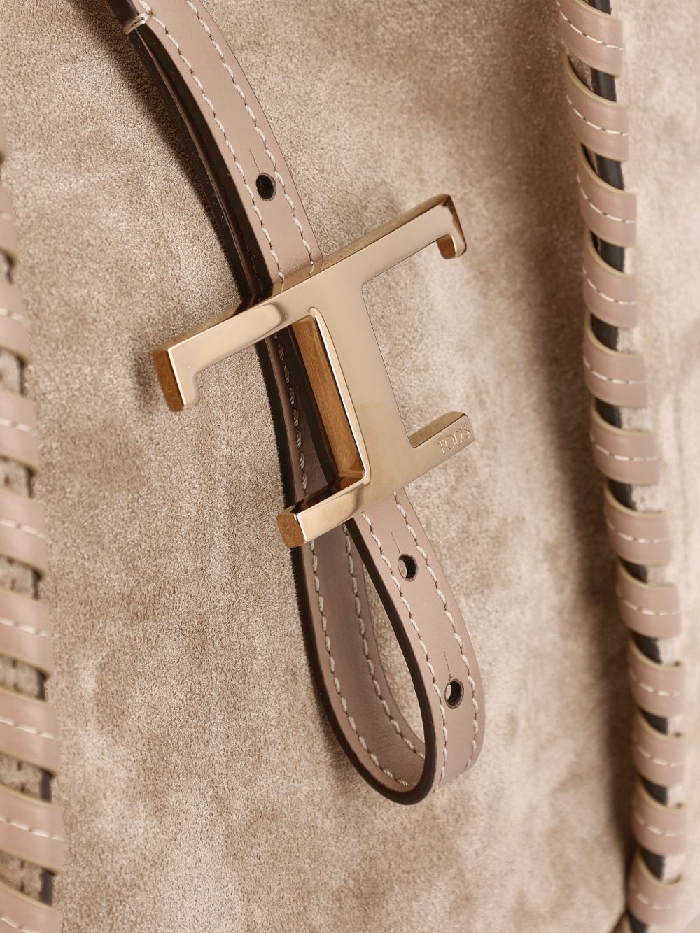 Tod'S T Timeless Shopping Bag In Suede Medium