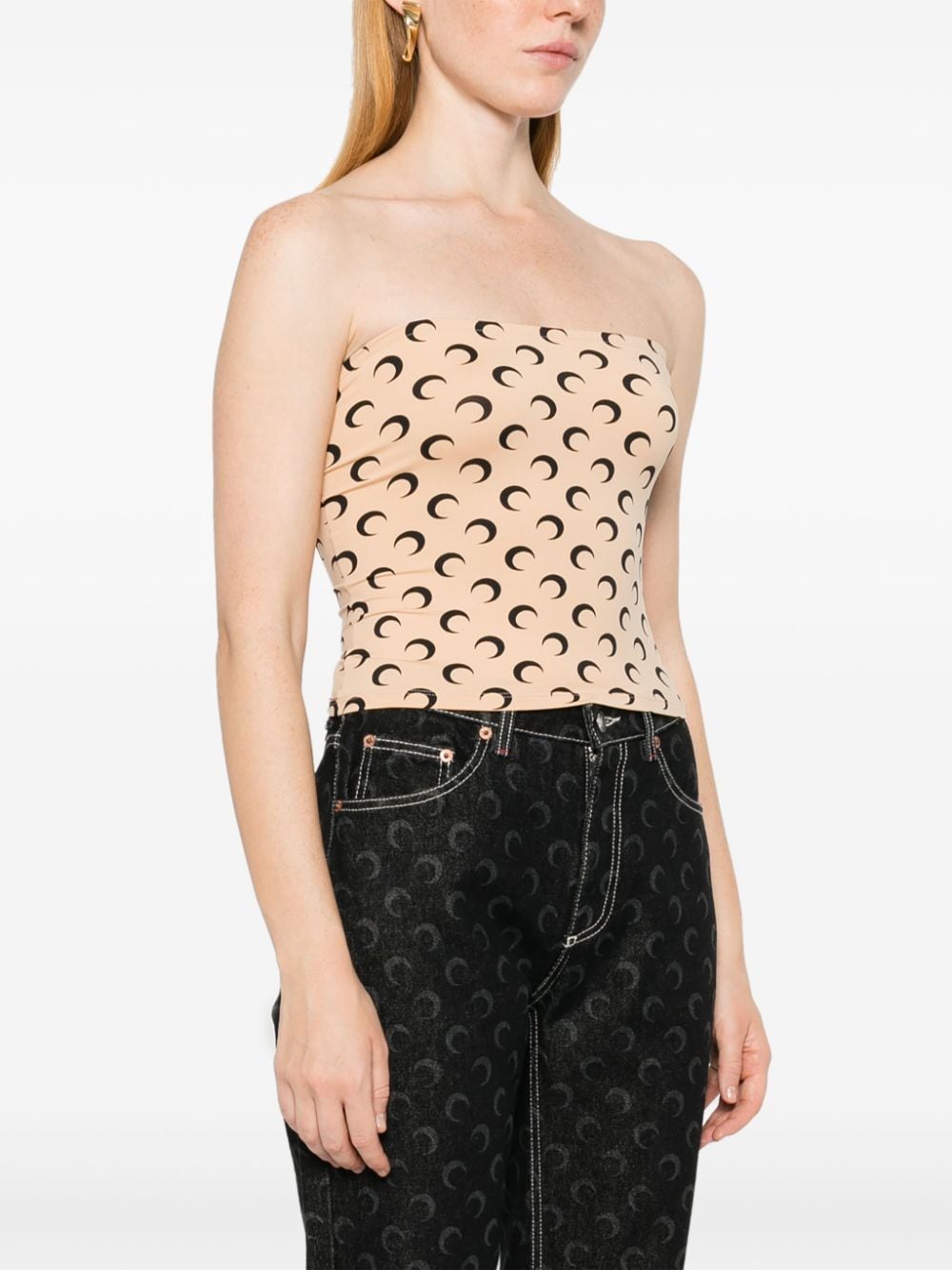 Marine Serre Moon bustier top
