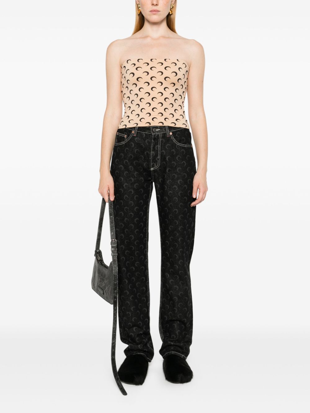 Marine Serre Moon bustier top