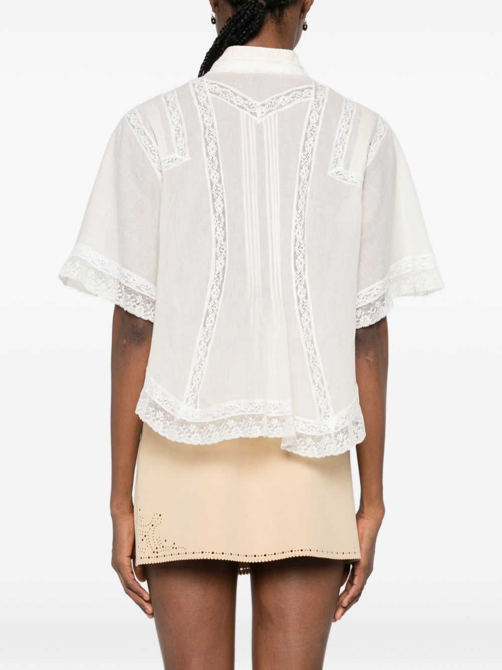 Ermanno Scervino Embroidered cotton shirt