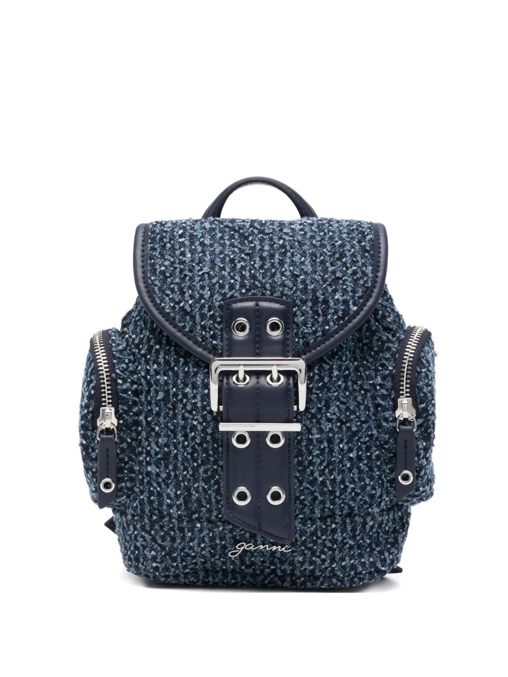 Ganni Bucky Denim Backpack