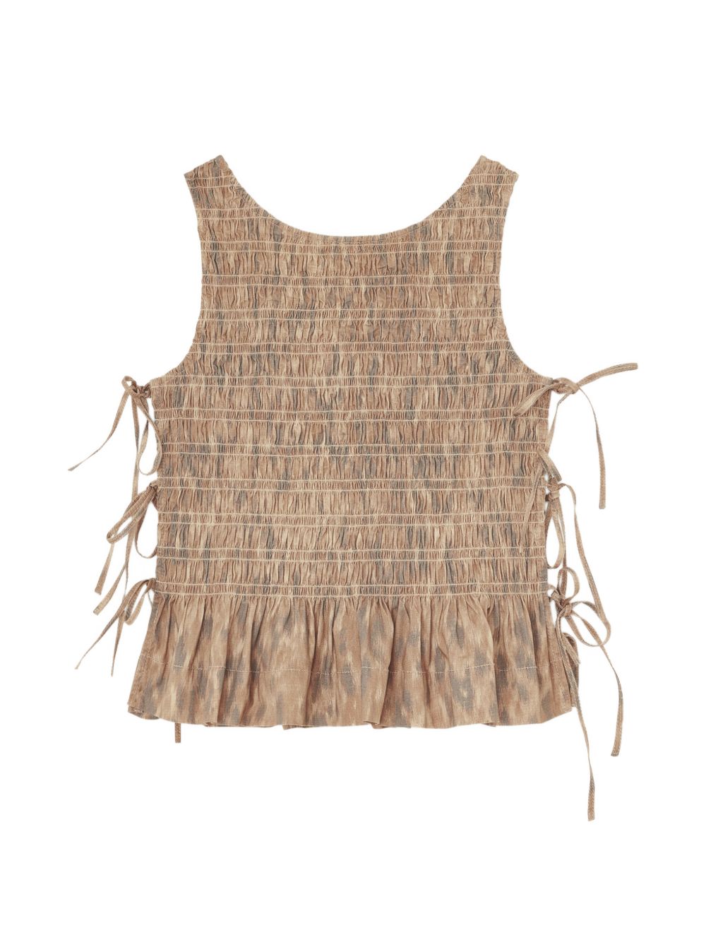 Ganni Printed cotton top