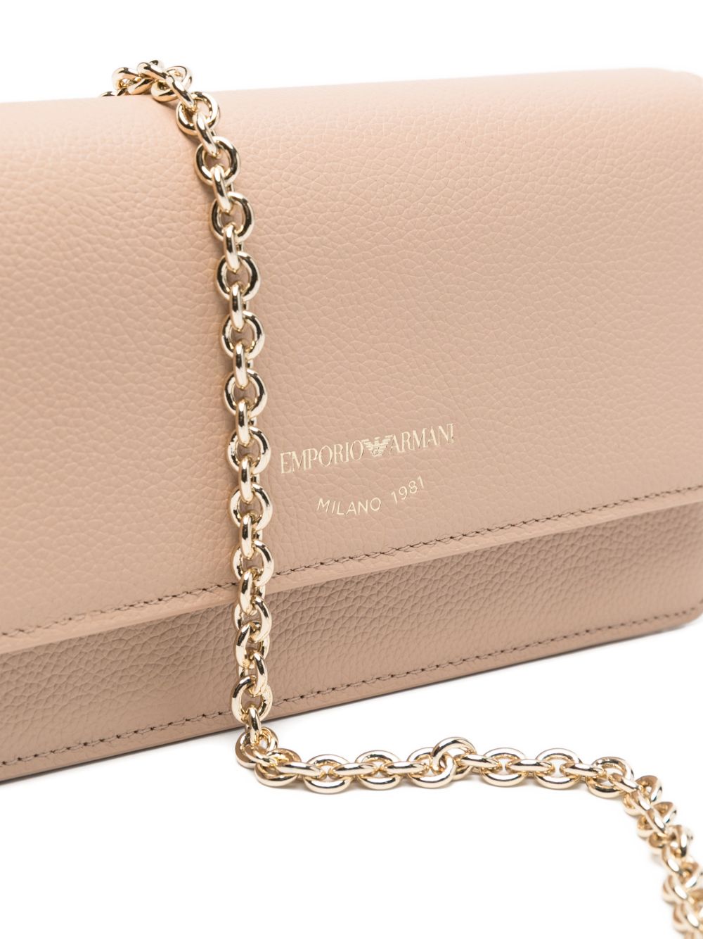 Emporio Armani Mini Bag In Tumbled Leather