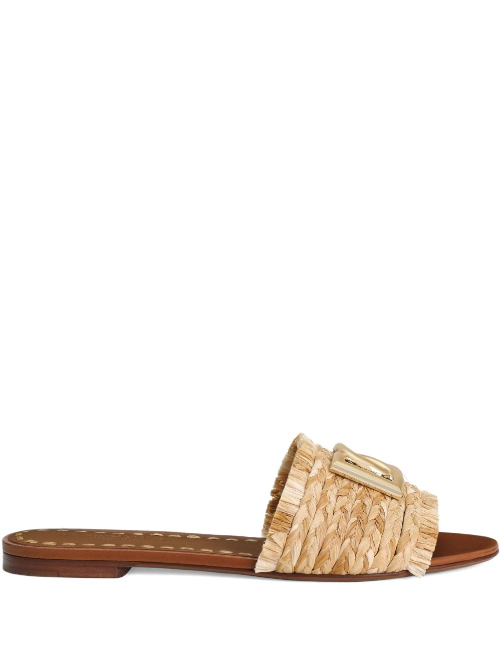 Dolce & Gabbana Raffia Braid Slipper