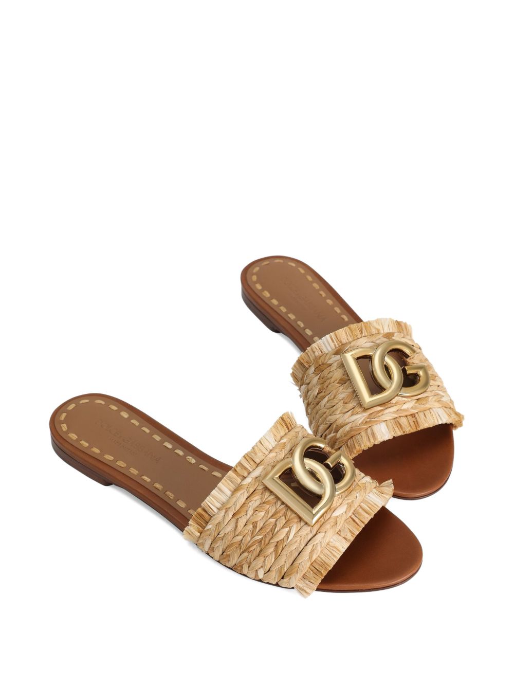 Dolce & Gabbana Raffia Braid Slipper