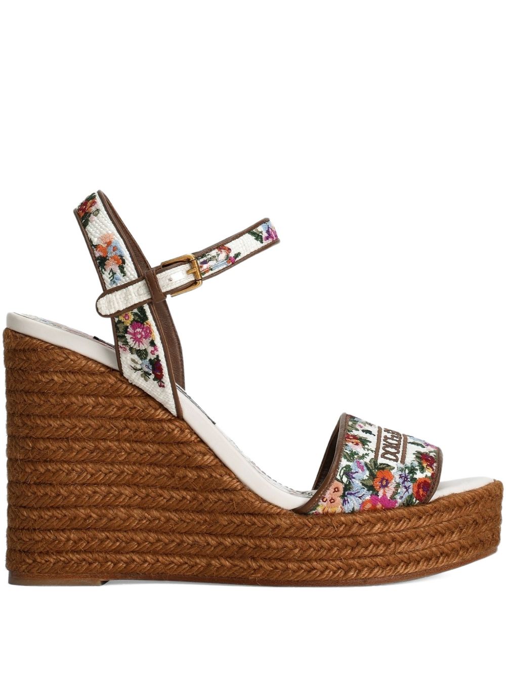 Dolce & Gabbana Nappa wedge with thread embroidery