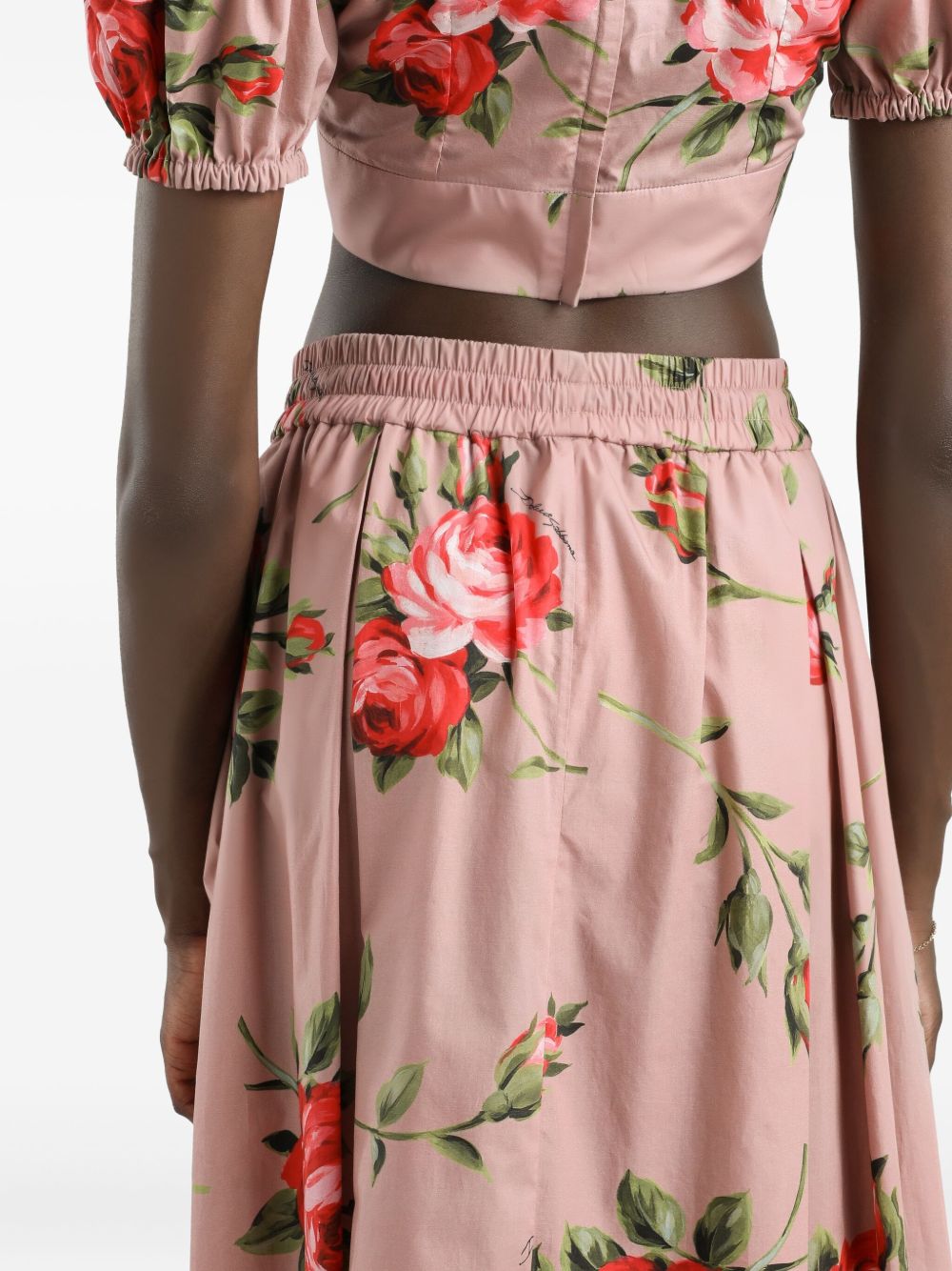 Dolce & Gabbana Roses bouquet long skirt