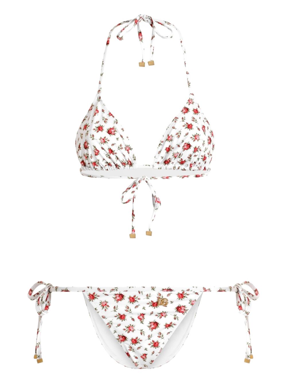 Dolce & Gabbana Roses print bikini set