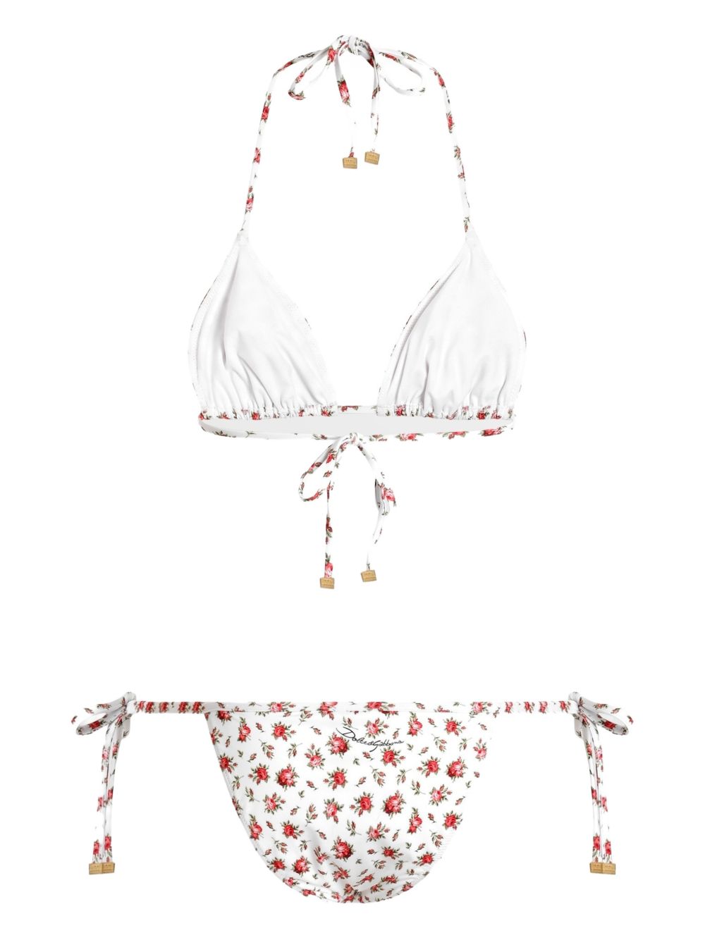 Dolce & Gabbana Roses print bikini set