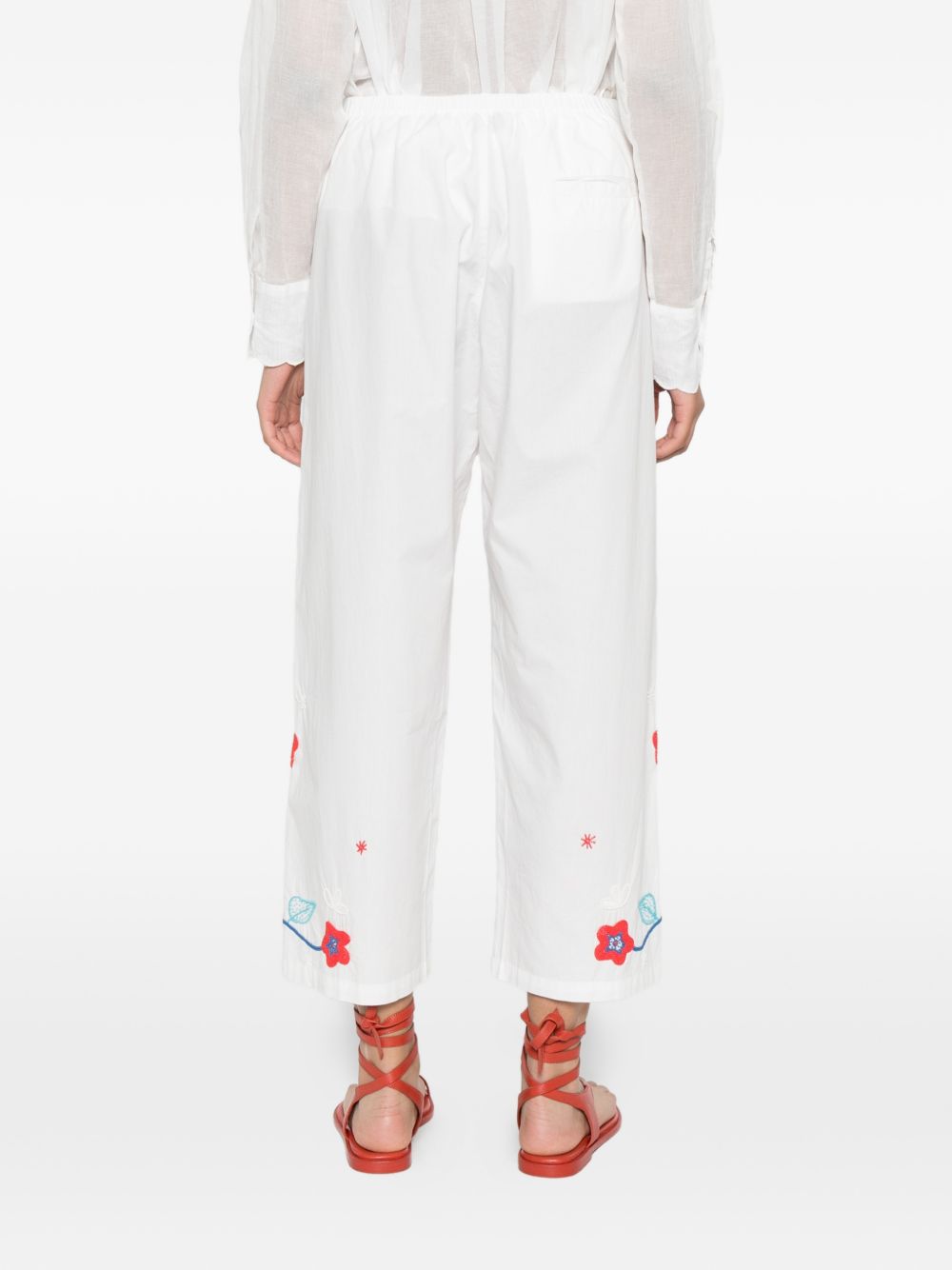 Forte Forte Embroidered cotton trousers