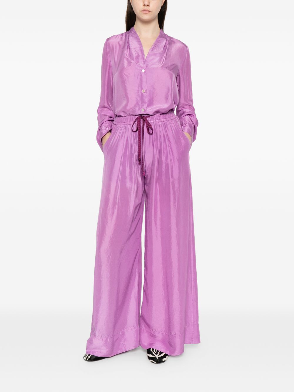 Forte Forte Silk drawstring trousers