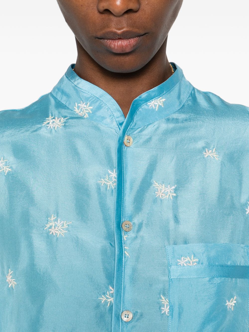 Forte Forte Embroidered silk shirt