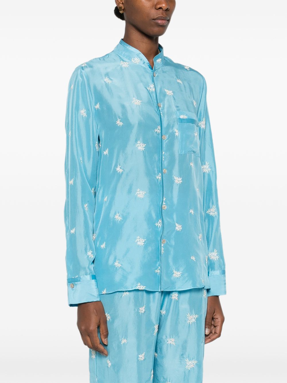 Forte Forte Embroidered silk shirt