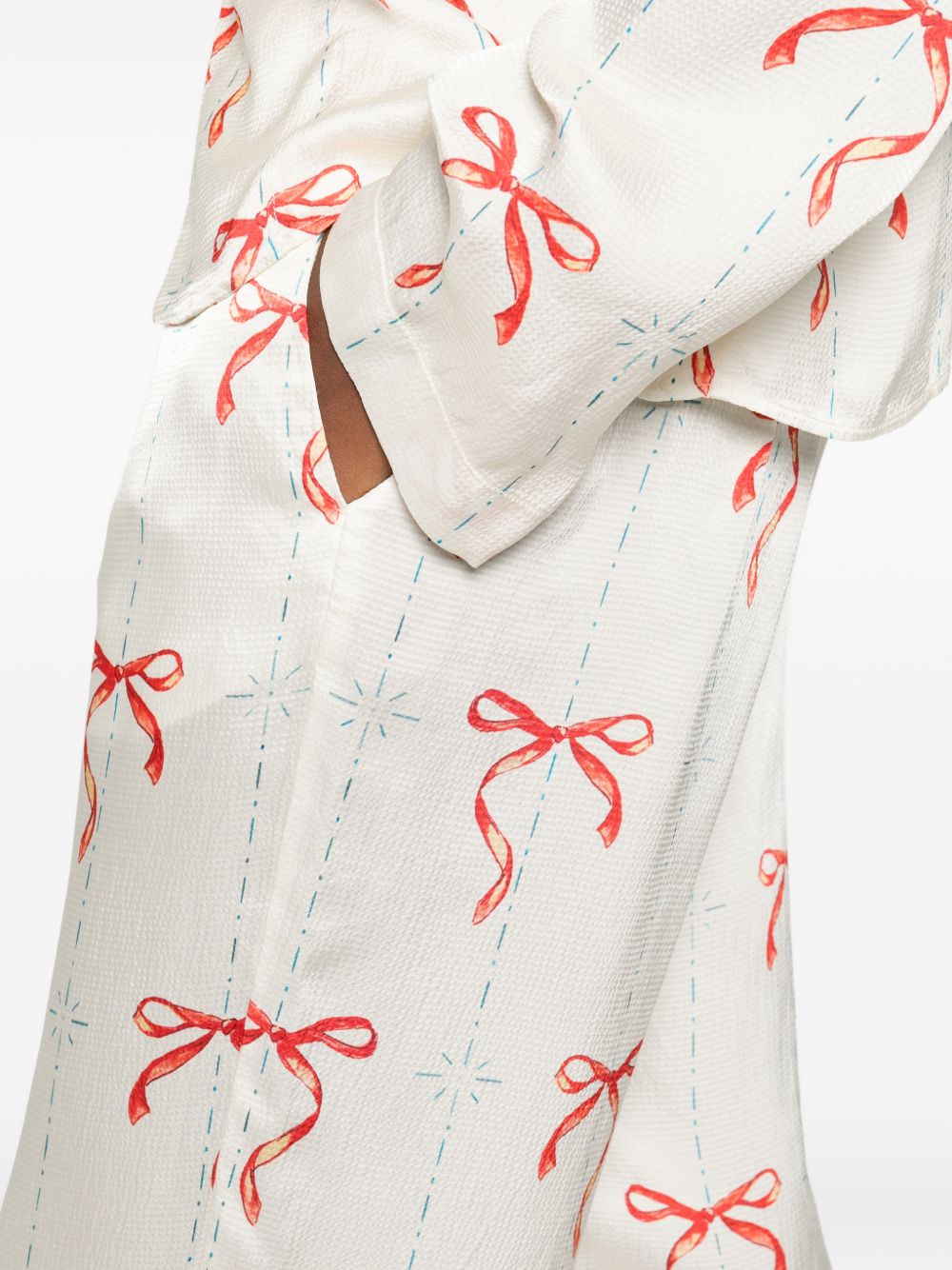 Forte Forte Printed drawstring trousers