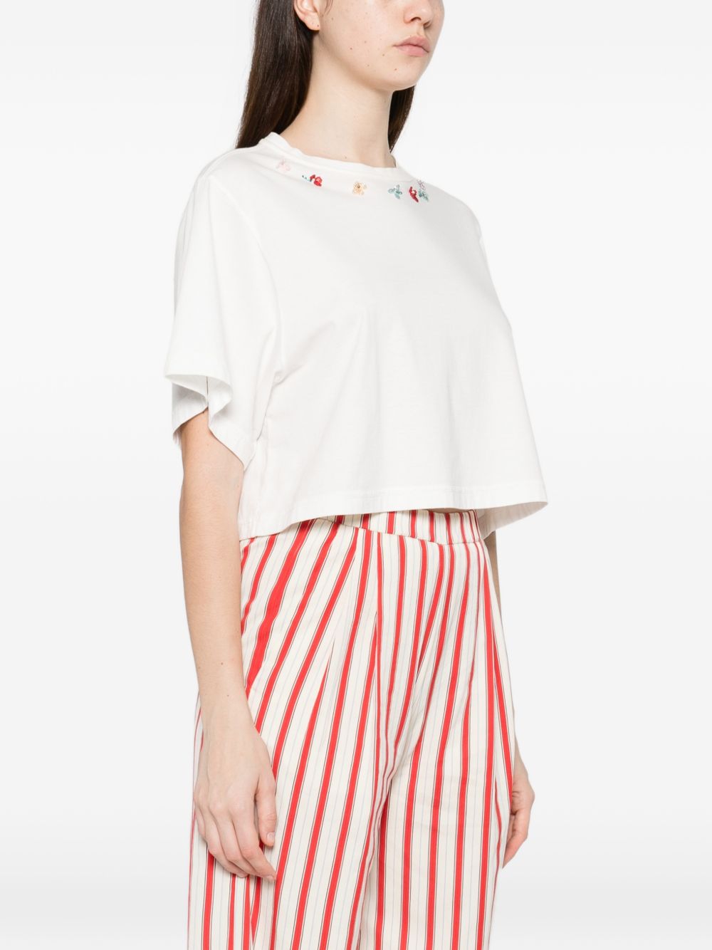 Forte Forte Embroidered cotton t-shirt