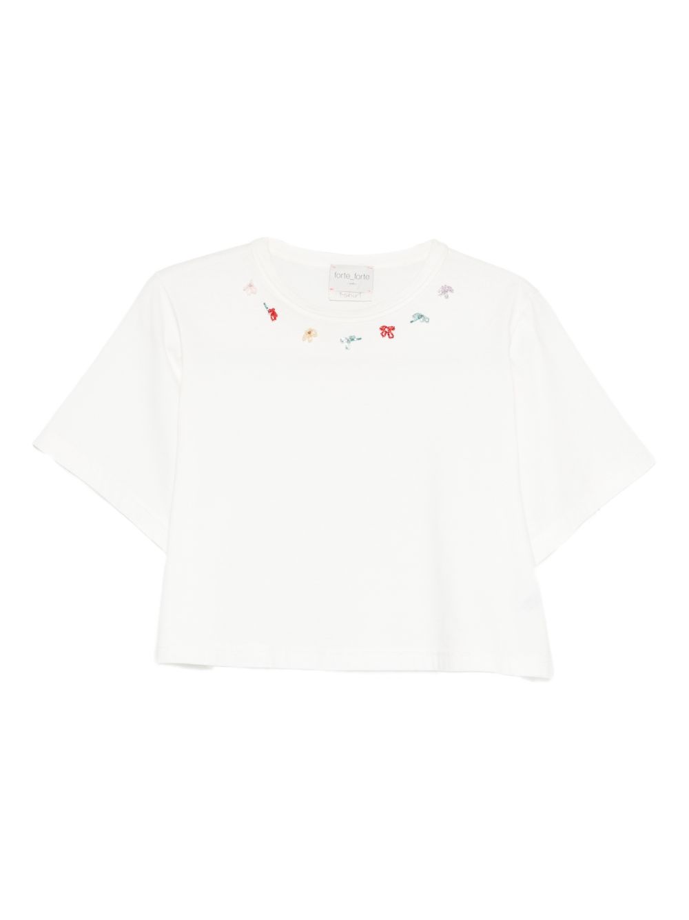 Forte Forte Embroidered cotton t-shirt