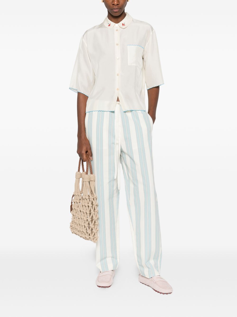 Forte Forte Embroidered silk shirt