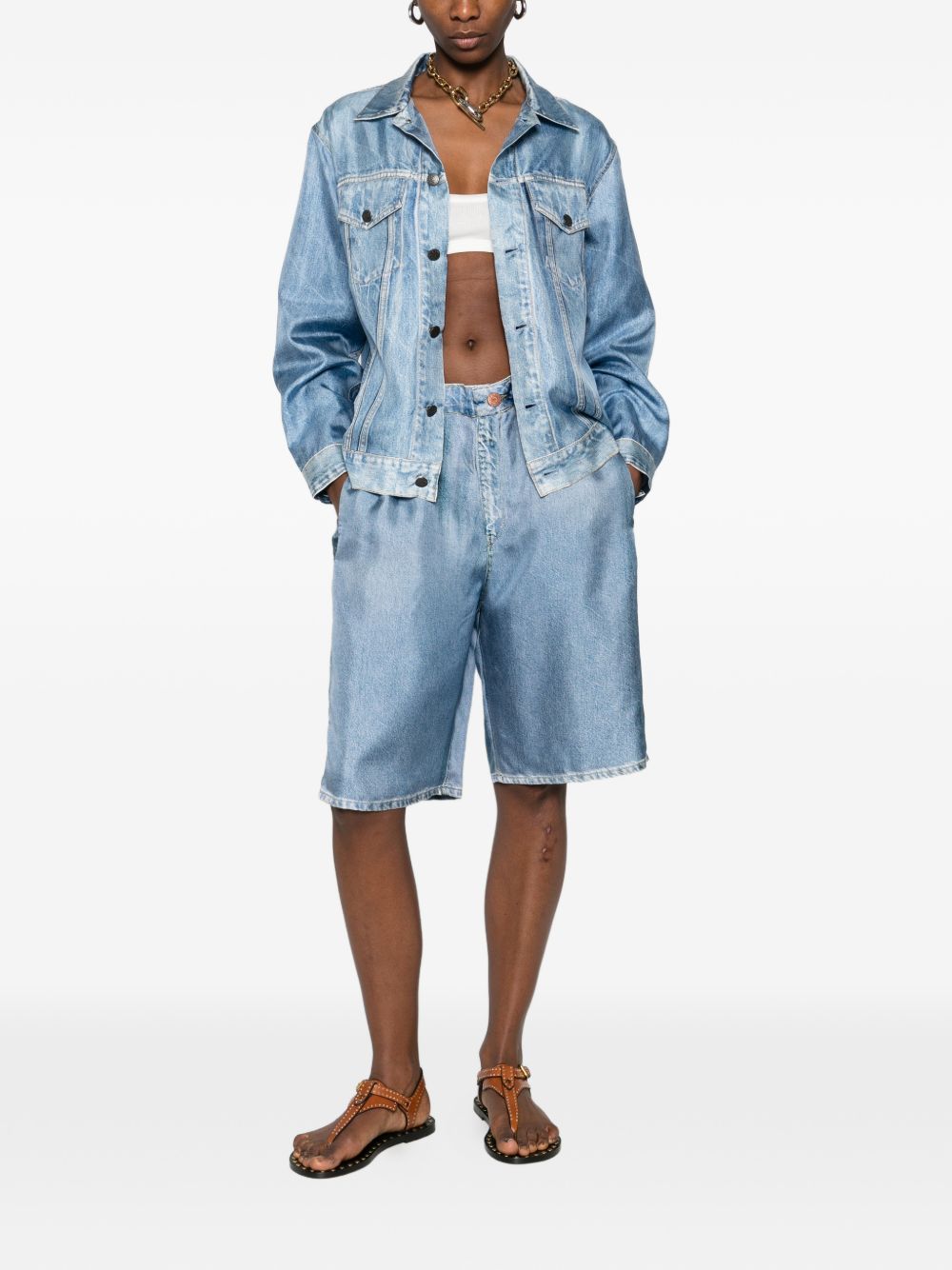 Pierre Louis Mascia Silk shorts