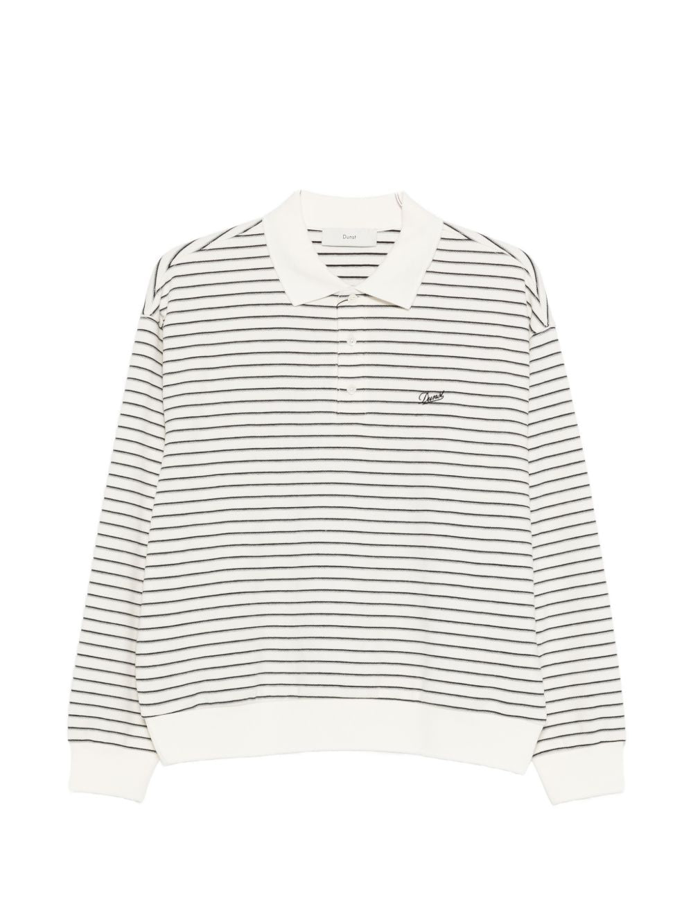 Dunst Striped cotton polo shirt