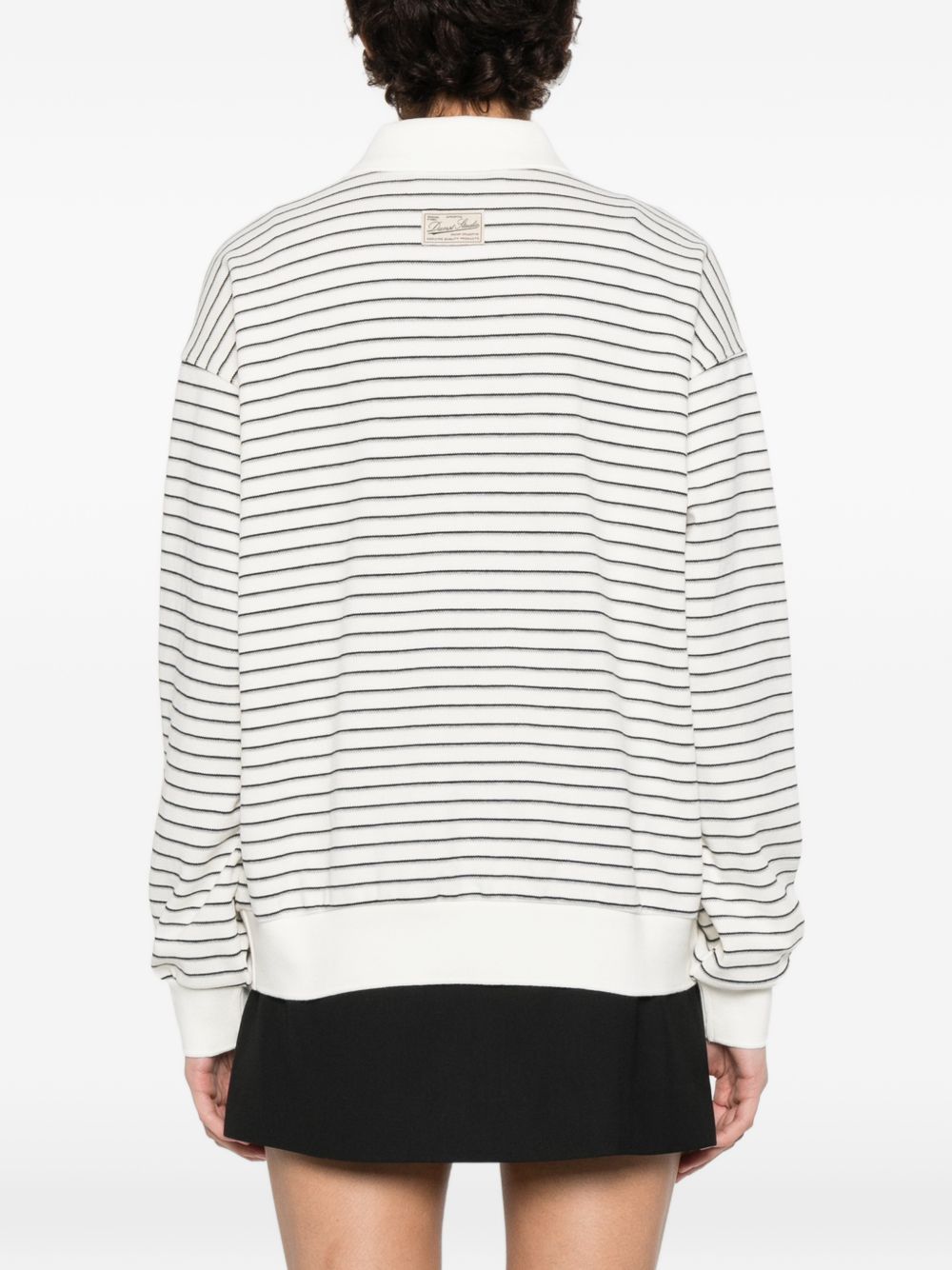 Dunst Striped cotton polo shirt